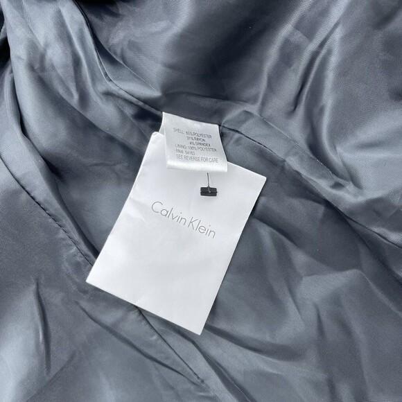 Calvin Klein Stretch Glen Plaid Two-Button Grey Jacket Size 2 - Picture 4 of 4